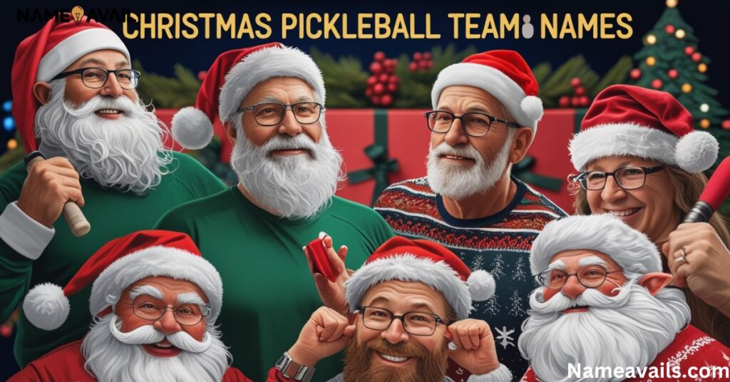 Christmas Pickleball Team Names